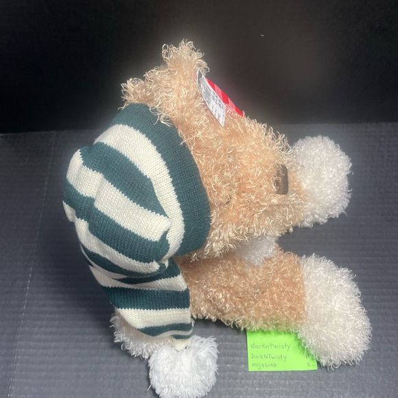 BNWT ANIMAL ADVENTURES PLUSH TEDDY BEAR WITH STOCKING CAP - Picture 5 of 16